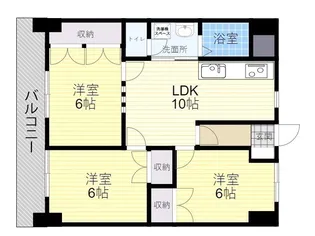 3DKの間取り画像