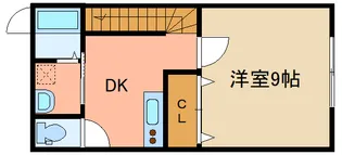ウエストヒル【2階】の間取り