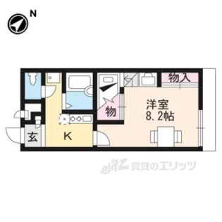 レオパレスグランヴィア東草津【1階】の間取り