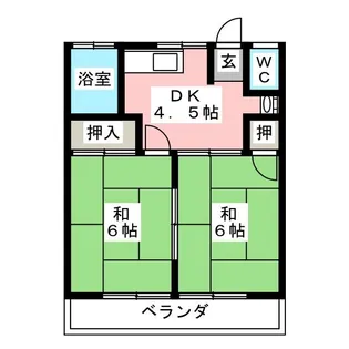 メゾン高砂【1階】の間取り