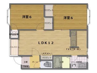 プリムローズ桜ヶ丘【2階】の間取り
