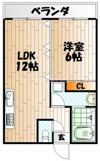 プリンセス片野II【4階】の間取り