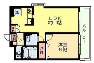下馬ヒルス【1階】の間取り