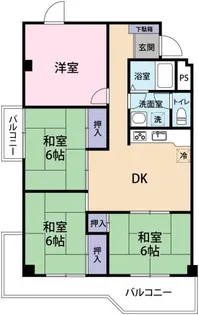 ベルグランド白亜【1階】の間取り