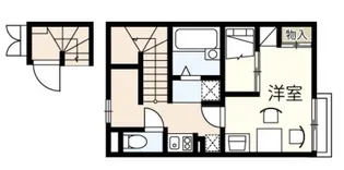 レオパレスオーブ【2階】の間取り