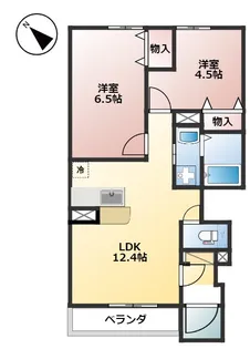 サンタプレイスVII【2階】の間取り