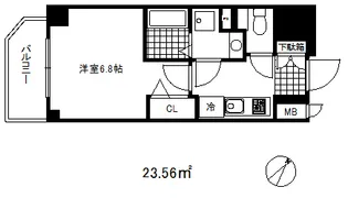 1Kの間取り画像