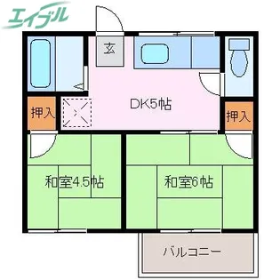 ハイツ池田【2階】の間取り