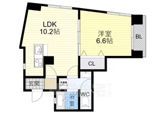 マンション柳川【4階】の間取り