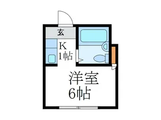 ロッシングハウス宝里【2階】の間取り