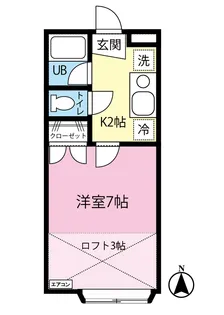 ジャルダンA【1階】の間取り