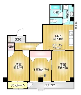 ビルトマンション西宮【5階】の間取り
