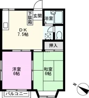 春日部シティハウス【2階】の間取り