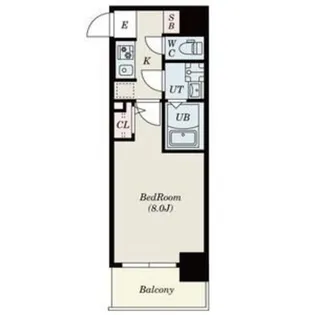 S-RESIDENCE堺市駅前【8階】の間取り