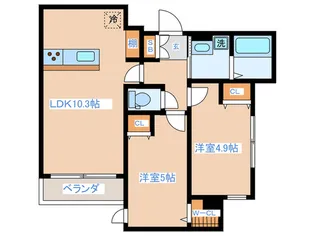 Felicia Heiwadai【2階】の間取り