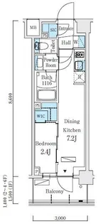 東京都世田谷区北沢1【マンション】の間取り