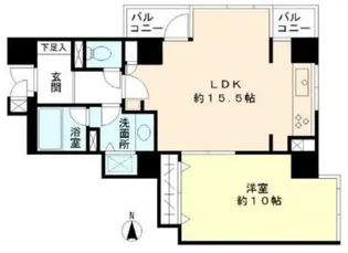 東京都新宿区原町2【マンション】の間取り