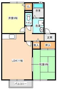 パルティール【2階】の間取り