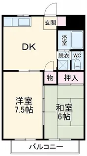 第1コートハイム国分【1階】の間取り