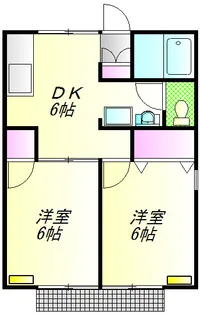 セジュール玉川【1階】の間取り