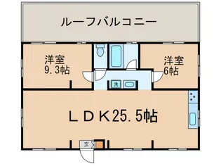 MODERATO【3階】の間取り