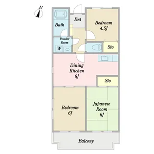 メイプルタウン【3階】の間取り