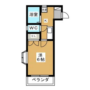 ベルメゾンカワテ【1階】の間取り