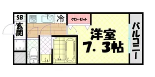 シャルマンフジ大阪城南【2階】の間取り