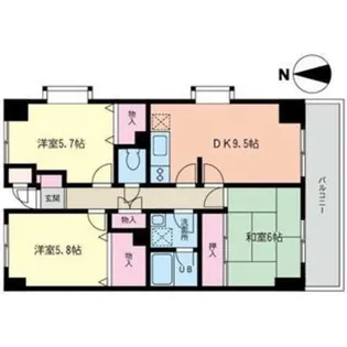 ピオニーIII【3階】の間取り
