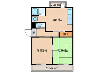 コ-ポ内川【3階】の間取り