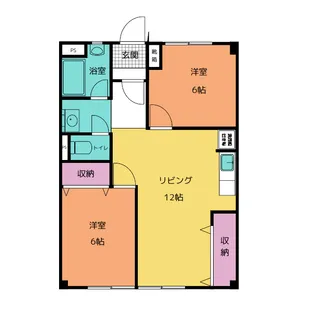 メゾン大和【2階】の間取り