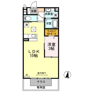福岡県久留米市高野2【アパート】の間取り