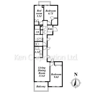 アルファス【4階】の間取り