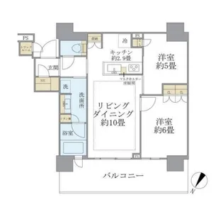 Brillia有明 City Tower【18階】の間取り