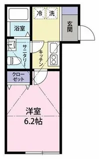 神奈川県川崎市中原区上丸子天神町【アパート】の間取り
