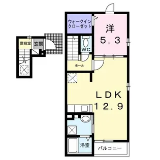 ビリーブ コガネ【2階】の間取り