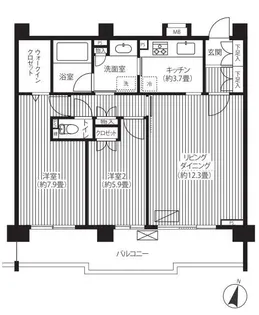 シエールグラン洋光台南公園【1階】の間取り