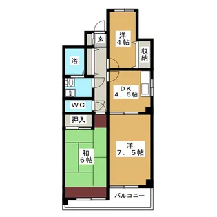 クレールKANEKO【3階】の間取り