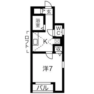 パレッタ砂子【1階】の間取り