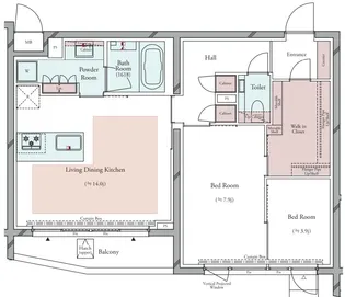 GRAN PASEO 広尾【1階】の間取り