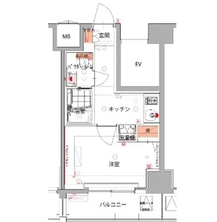 東京都品川区西五反田2【マンション】の間取り