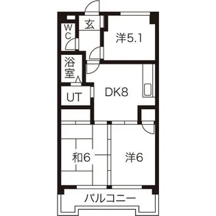 愛知県名古屋市守山区幸心2【マンション】の間取り