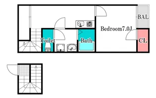 アルトハイデIII【2階】の間取り
