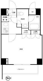 ルーブル泉岳寺前【5階】の間取り