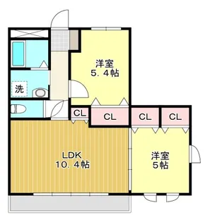 リベルタ・クオーレ利平治【2階】の間取り