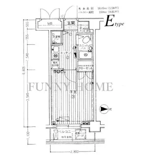東京都世田谷区駒沢4【マンション】の間取り