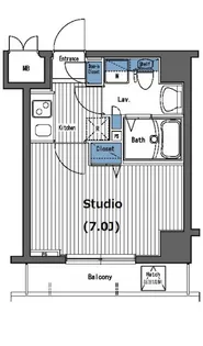 ガラ・グランディ西新宿【11階】の間取り