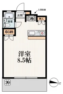 サンウィング中野【1階】の間取り