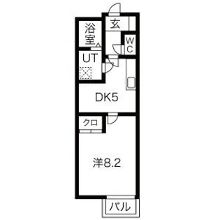 リナシメントA棟【2階】の間取り
