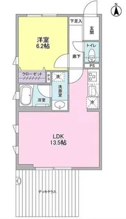 CEREZO GARDEN【1階】の間取り